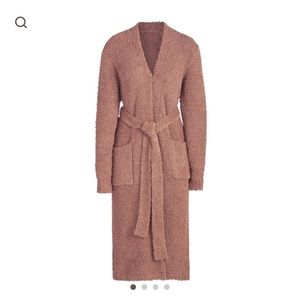 Skims cozy knit robe brand new with tags rose clay
